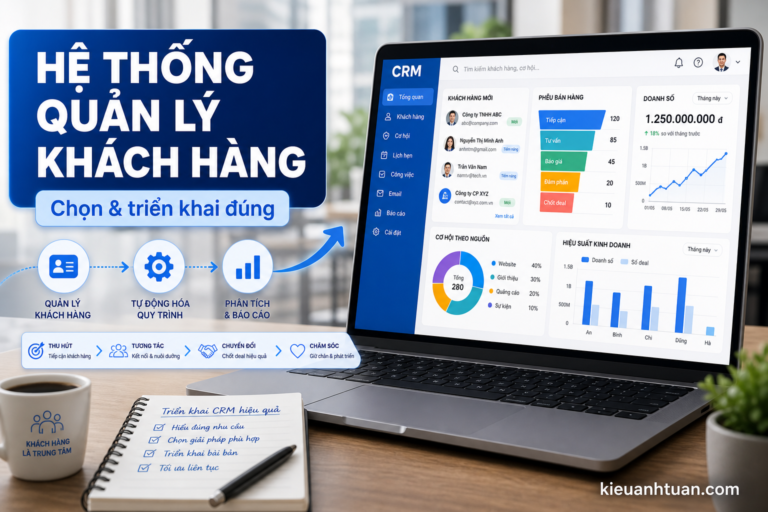 Hệ thống quản lý khách hàng CRM chuẩn cho SME Việt