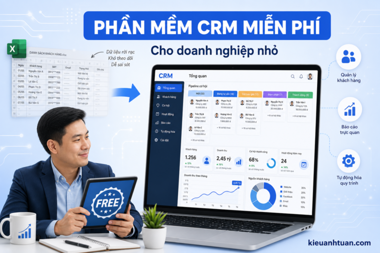 Phần mềm CRM miễn phí cho doanh nghiệp nhỏ hiệu quả